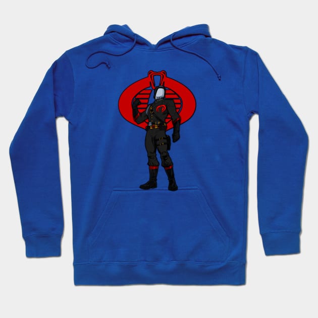 Cobra Commander - Helmet Dark Hoodie by BigOrangeShirtShop